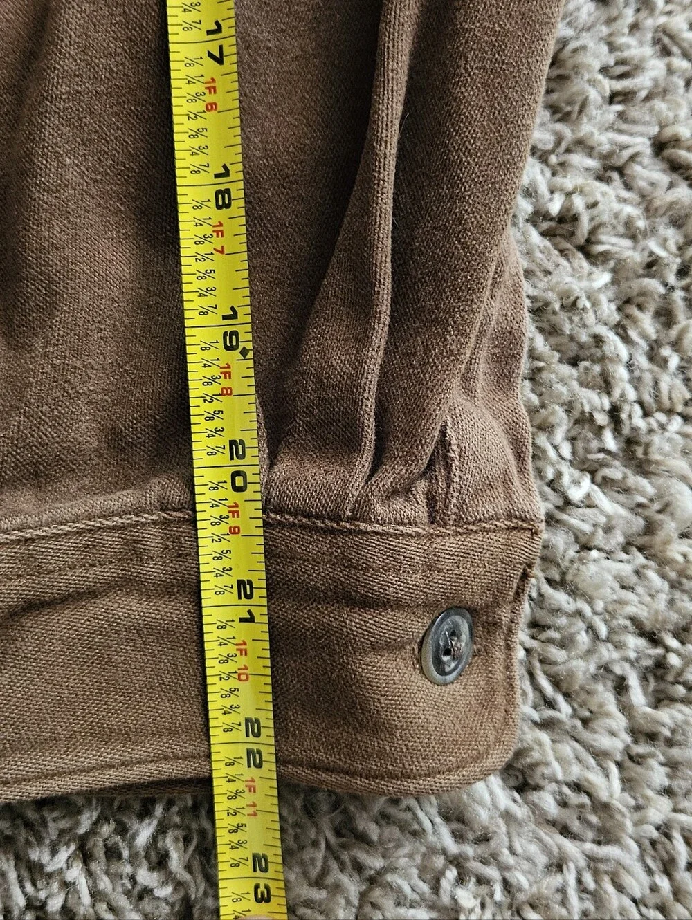 Banana Republic Men's Brown Corduroy Button-Down Longsleeve Shirt Size Large